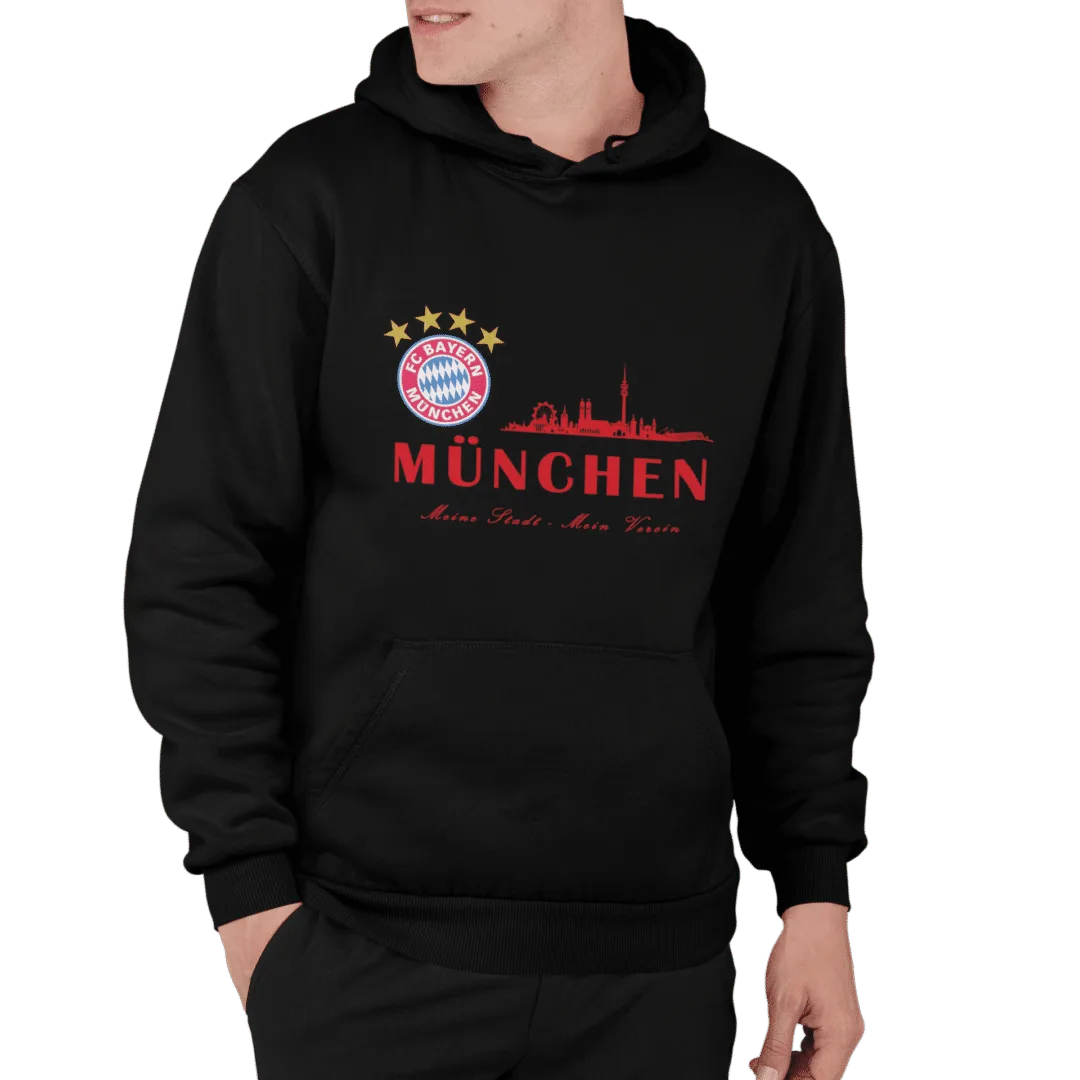 Bayern München Font Hoodie | Sweatshirt | Kapüşonlu