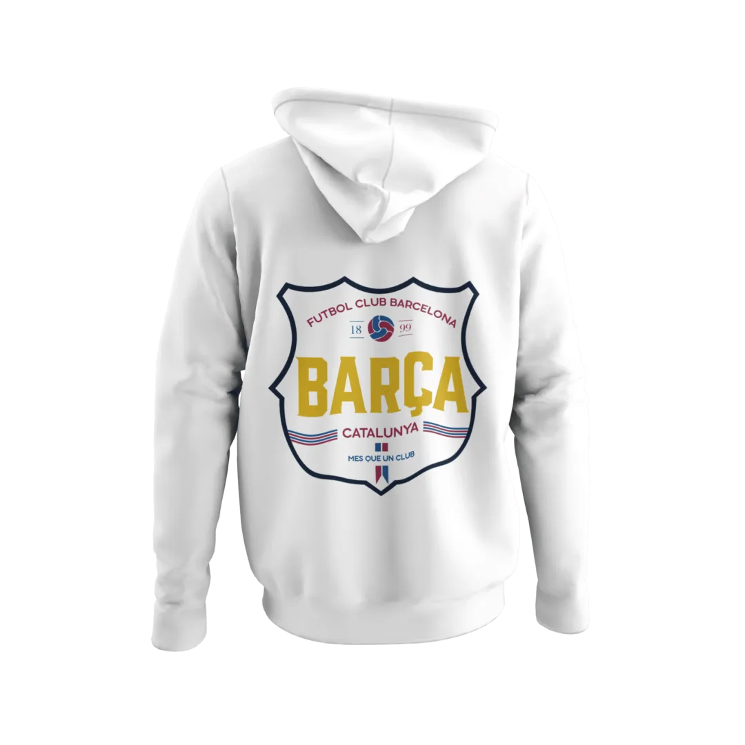 Barcelona Catalunya Sırt Motifli Hoodie | Sweatshirt | Kapüşonlu