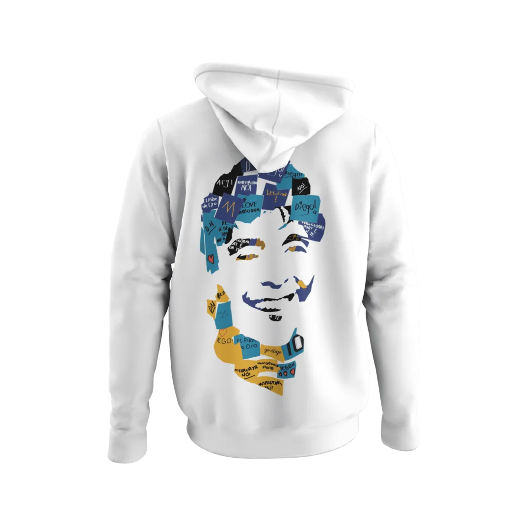 Diego Armando Maradona 10 Sırt Motifli Hoodie | Sweatshirt | Kapüşonlu
