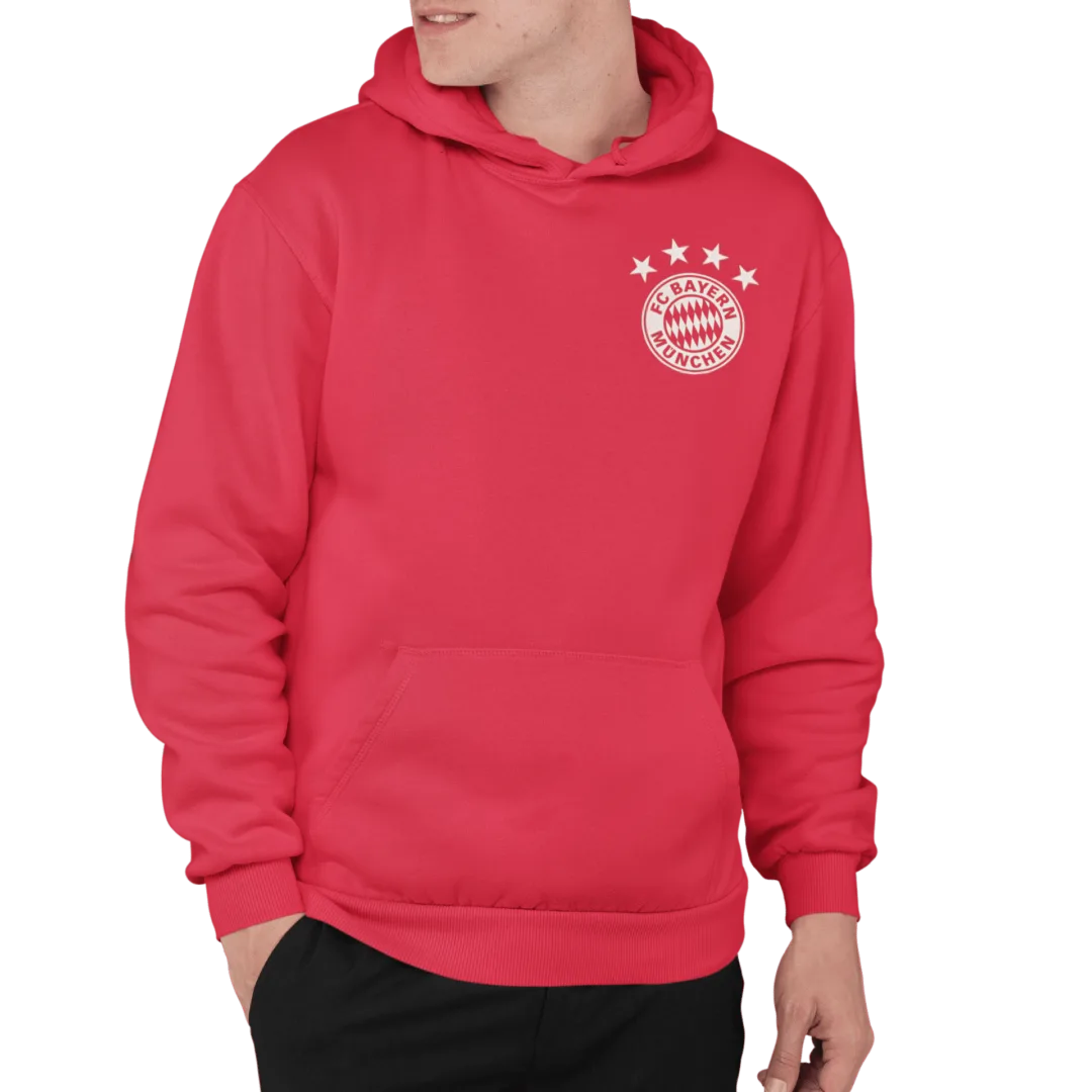 FC Bayern Munich Sırt Motifli Hoodie | Sweatshirt | Kapüşonlu - Görsel 4