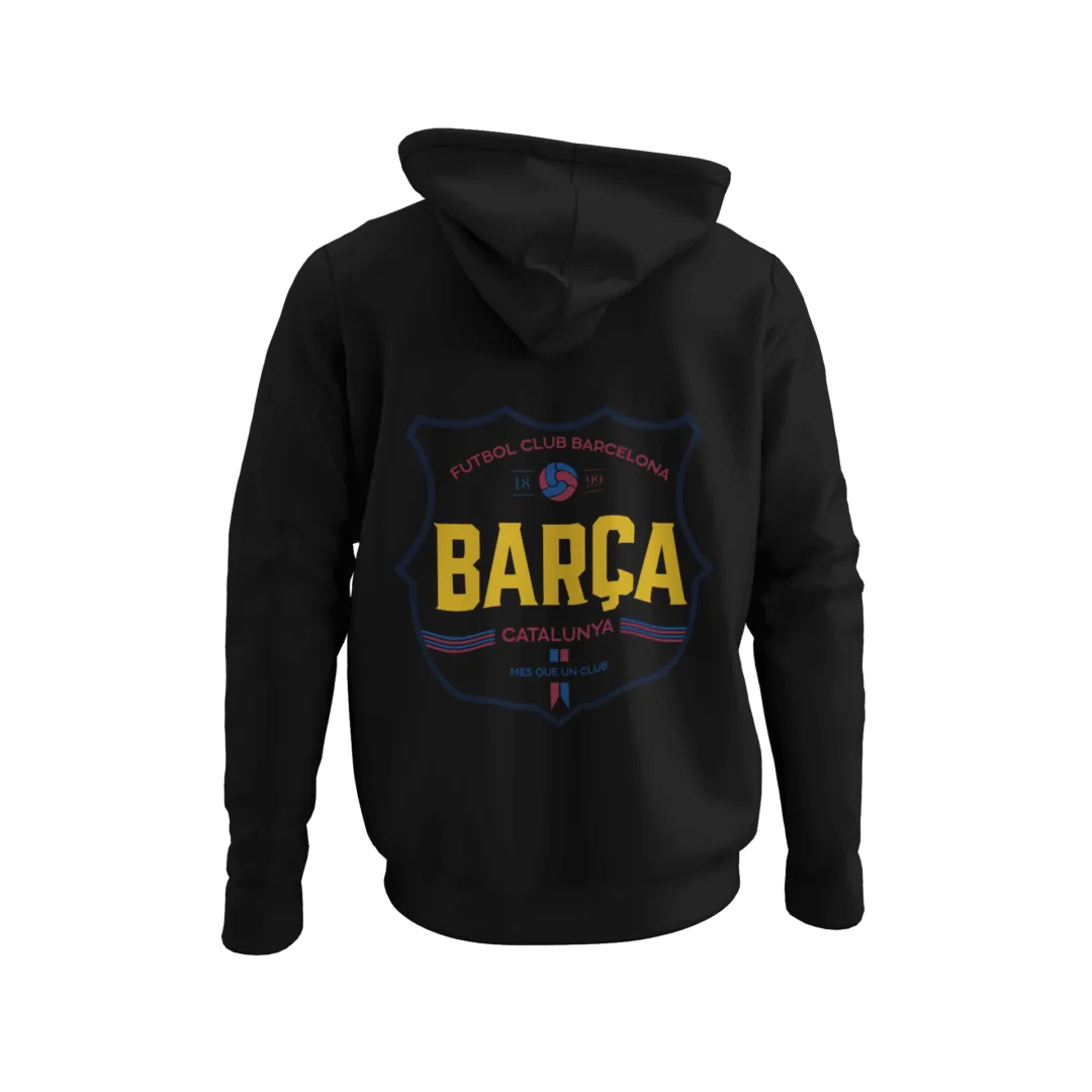 Barcelona Catalunya Sırt Motifli Hoodie | Sweatshirt | Kapüşonlu - Görsel 3