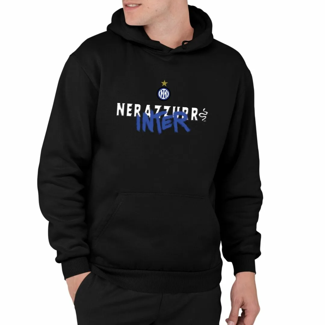 Inter Nerazzurri Hoodie | Sweatshirt | Kapüşonlu - Görsel 2