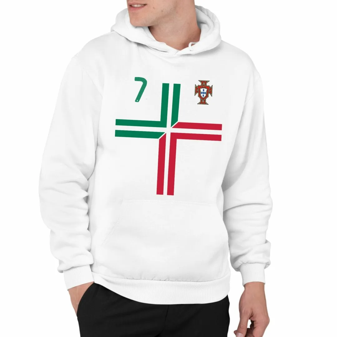 Portekiz Retro Nostalji Hoodie | Sweatshirt | Kapüşonlu - Görsel 2