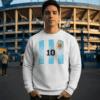 Arjantin Retro Nostalji Sweatshirt 4 ARJANTIN RETRO SWEATSHIRT BEYAZ