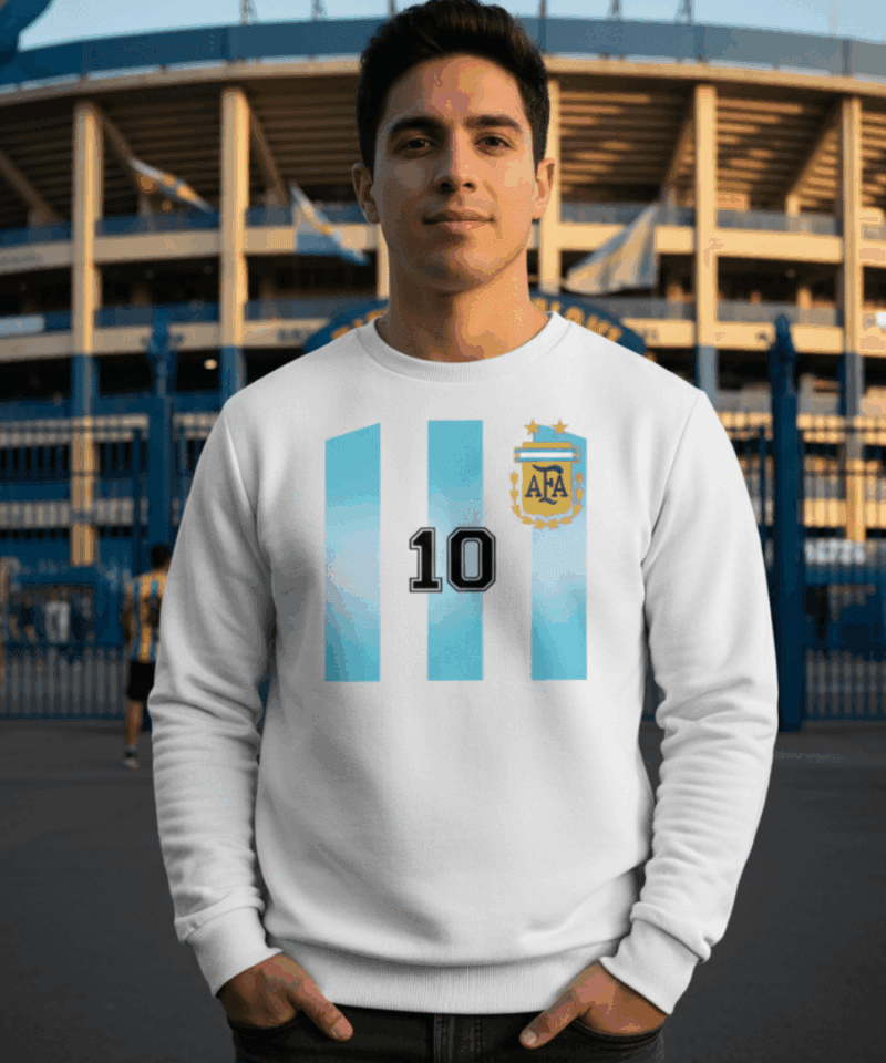 Arjantin Retro Nostalji Sweatshirt