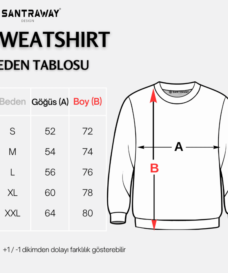 Wolverhampton Wanderers FC Sweatshirt 5 SWEATSHIRT BEDEN TABLOSU