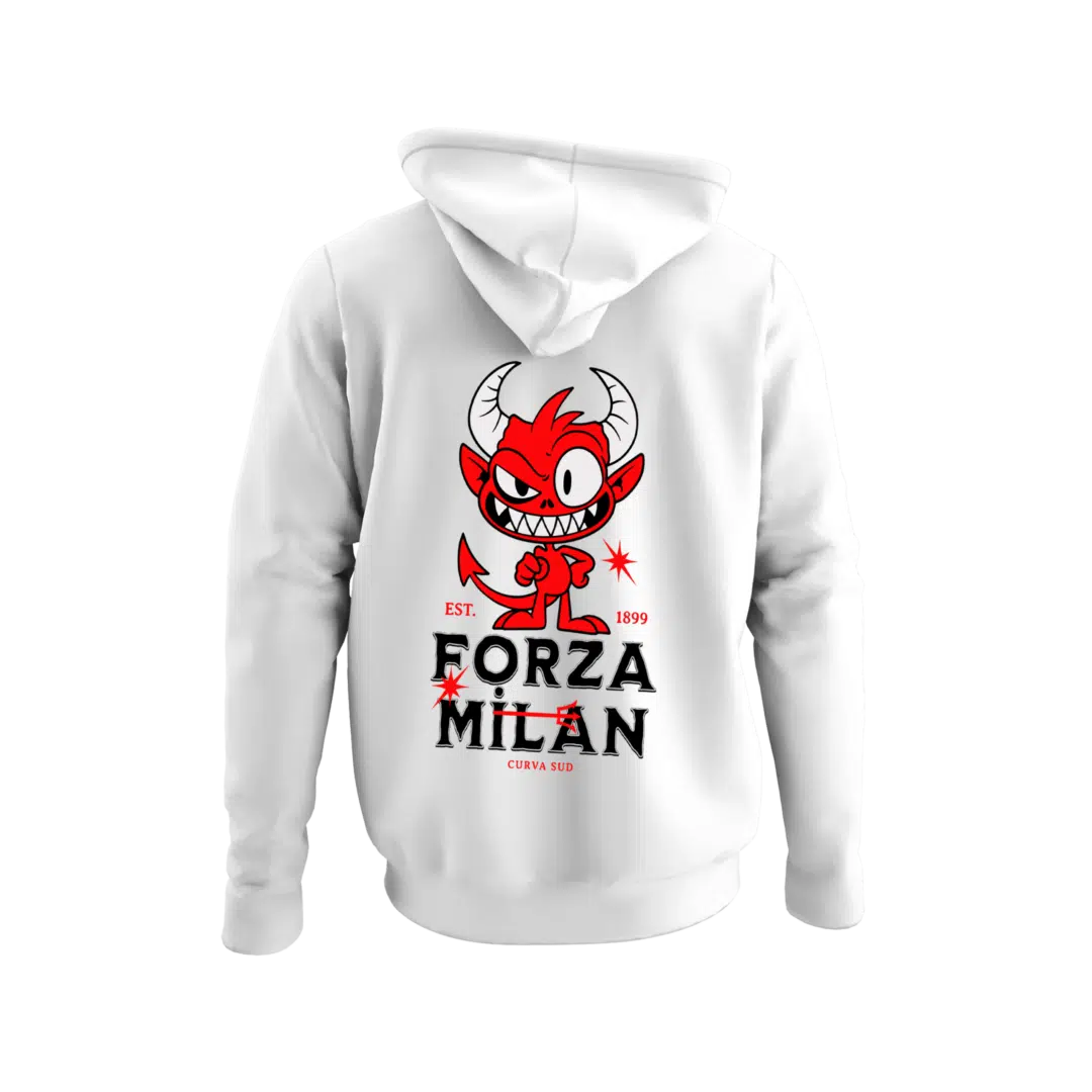 Milan Curva Sud Motifli Hoodie | Sweatshirt | Kapüşonlu - Görsel 3