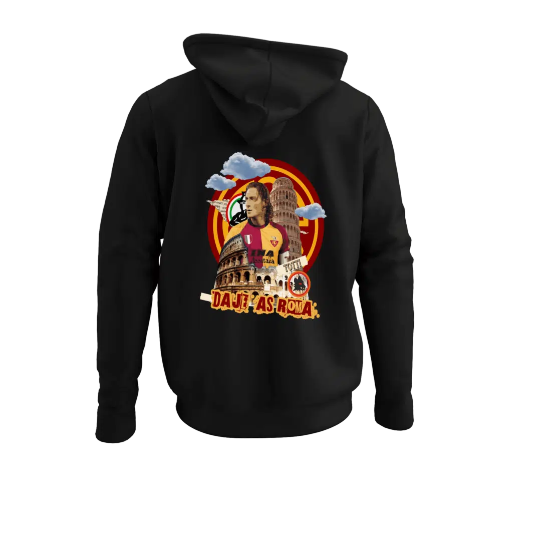 Roma Legend Sırt Motifli Hoodie | Sweatshirt | Kapüşonlu