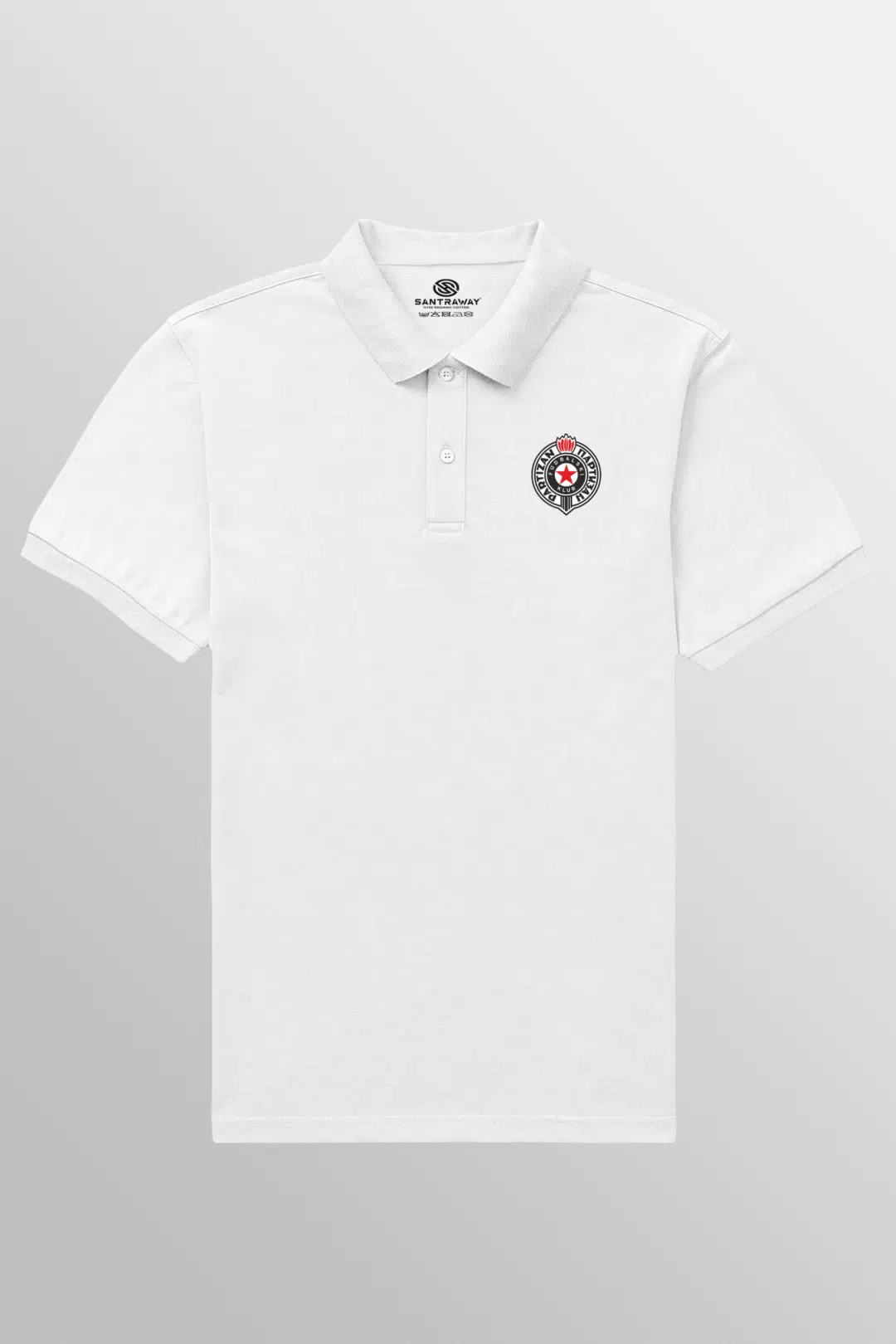 Belgrad "Crno-beli" (Siyah-beyaz) Polo Yaka T-shirt - Görsel 3
