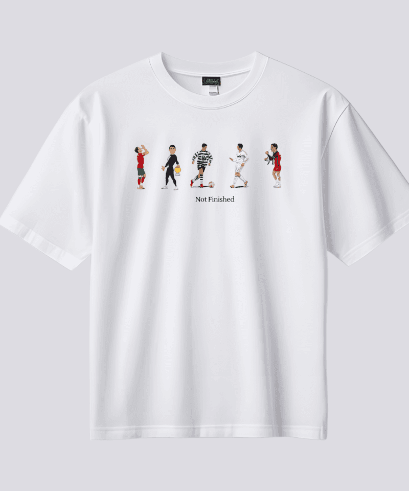 Alternative view of Cristiano Ronaldo ''Not Finished'' Oversize Tshirt