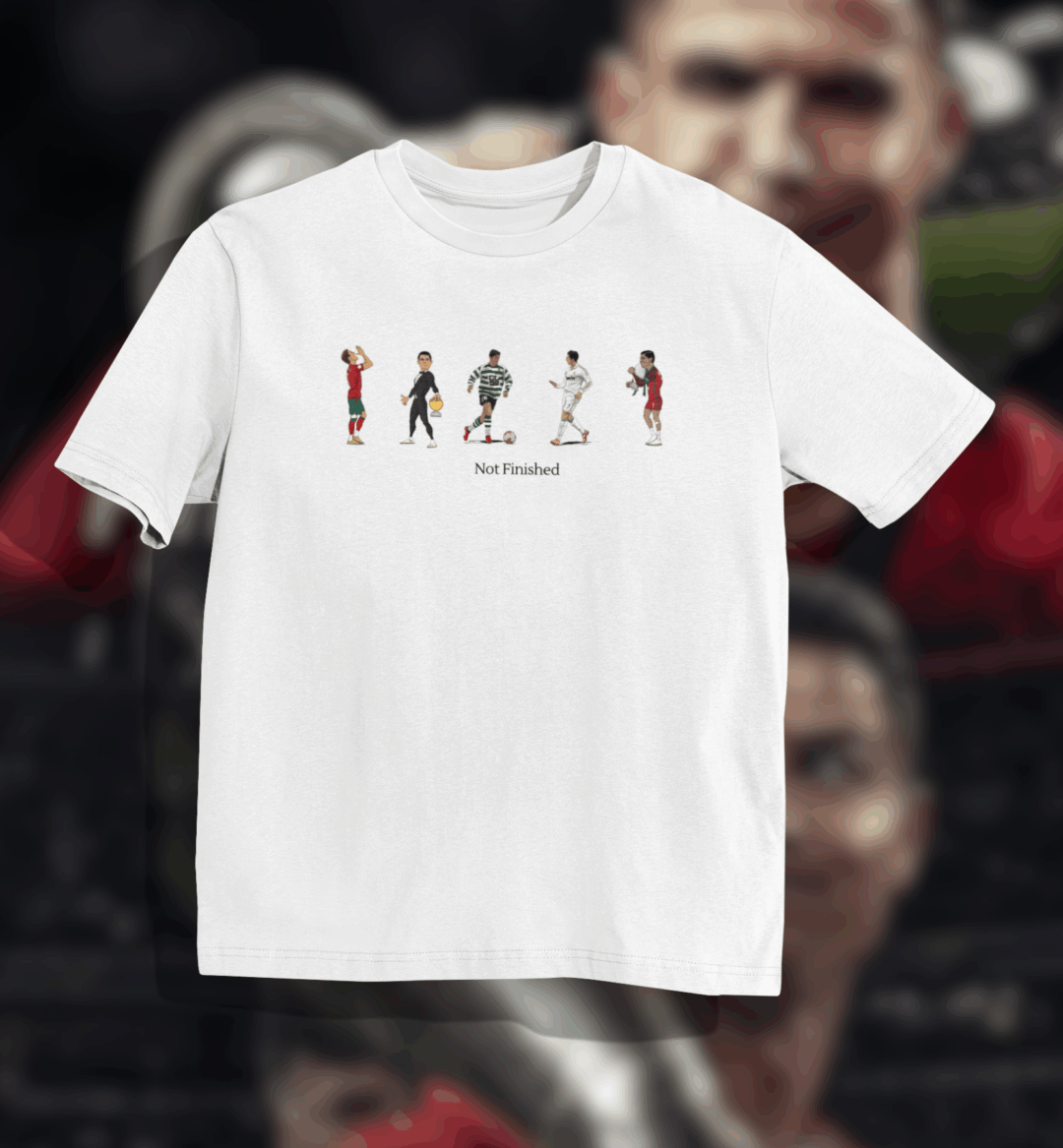 Cristiano Ronaldo ''Not Finished'' Oversize Tshirt