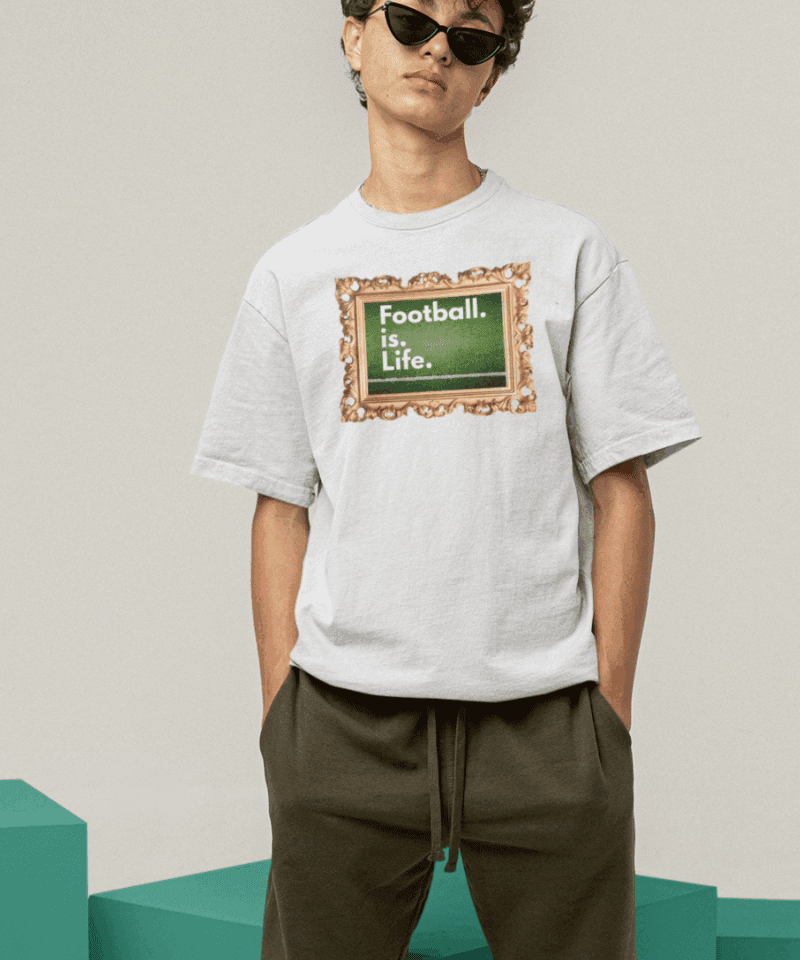 Alternative view of Football is Live Oversize T-Shirt
