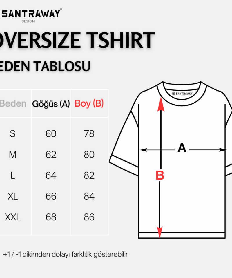 OVERSIZE TSHIRT BEDEN TABLOSU