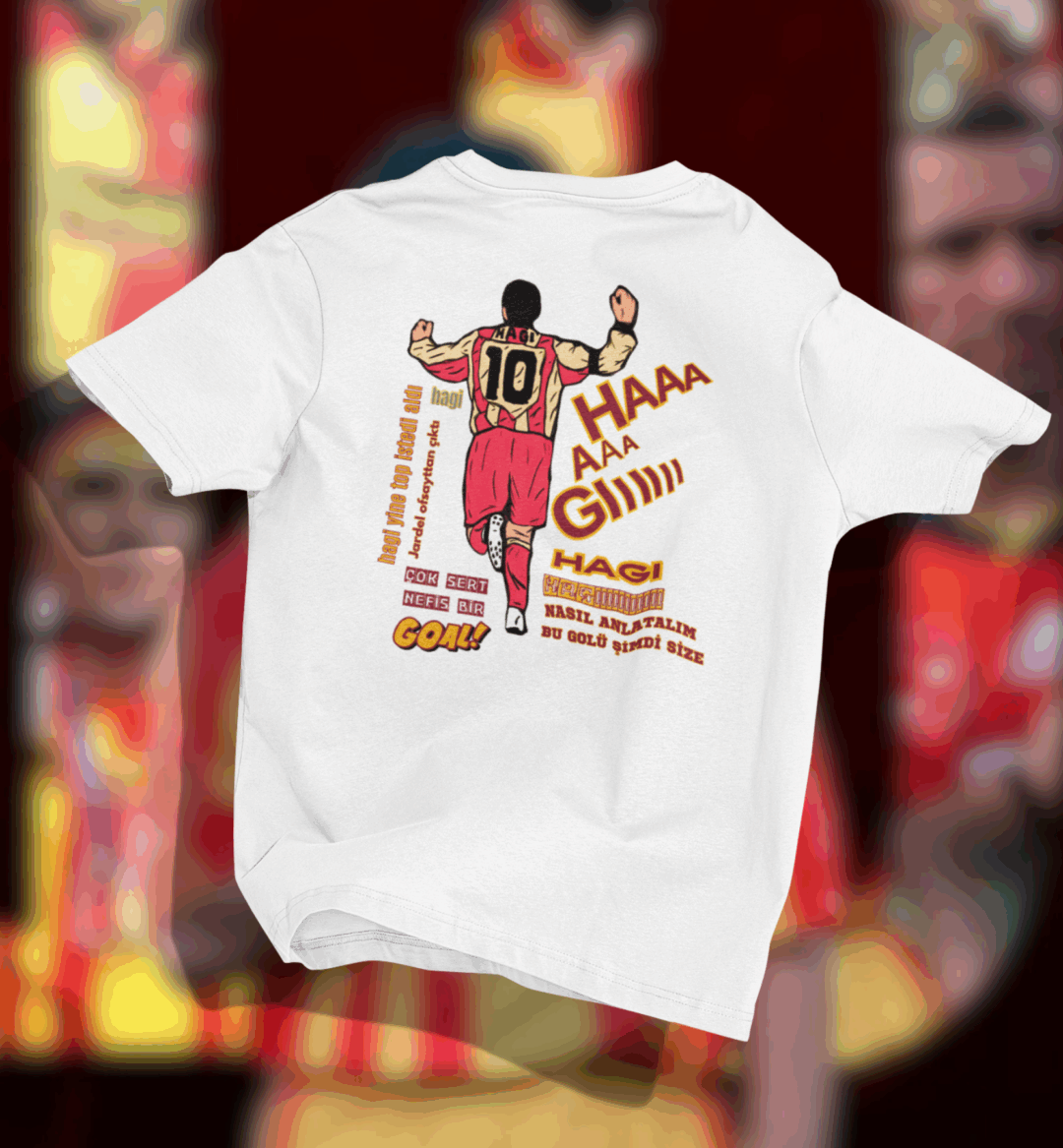 Legend Gheorghe Hagi Oversize Tshirt - Görsel 2