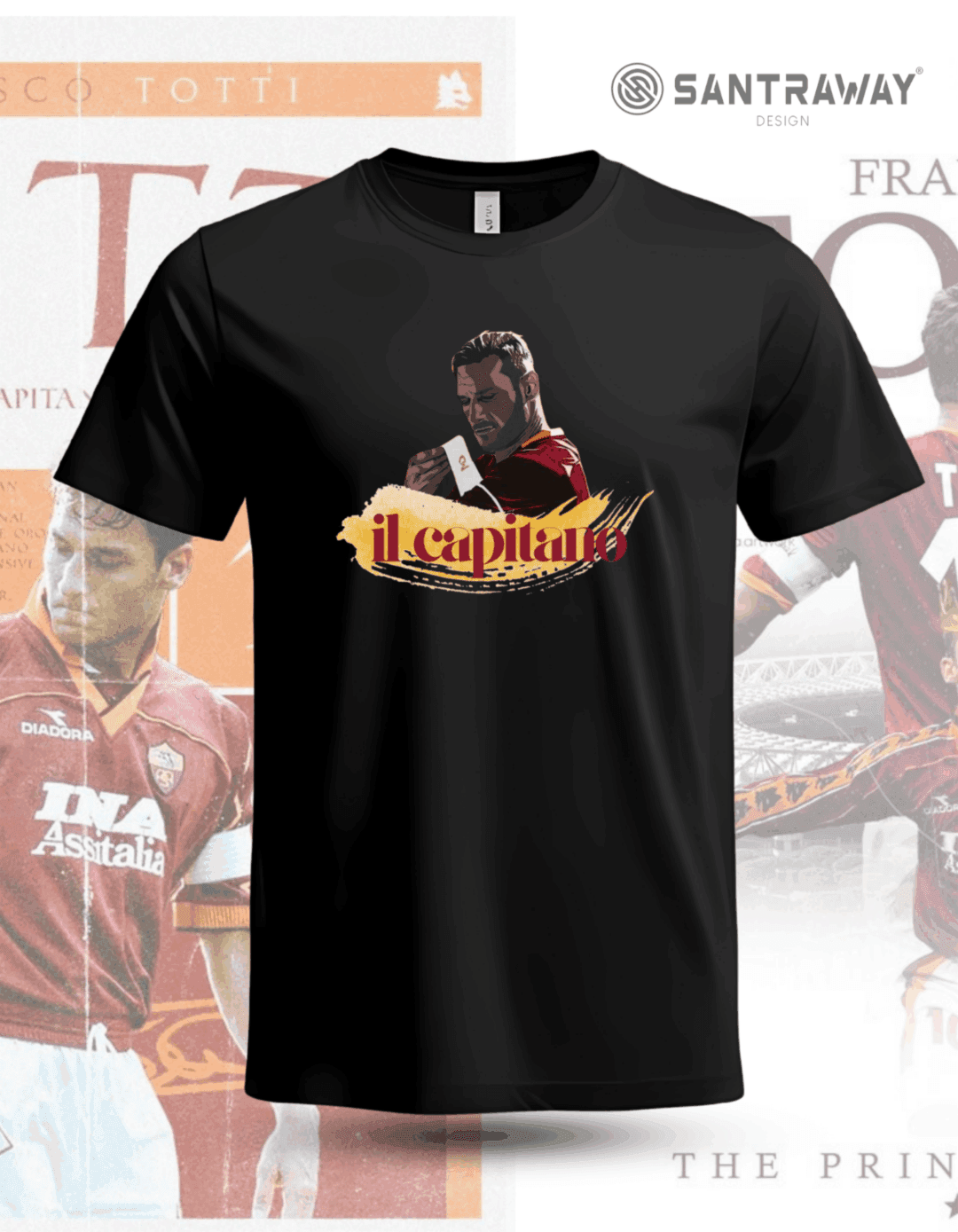 Francesco Totti 10 T-Shirt | Tişört - Görsel 2