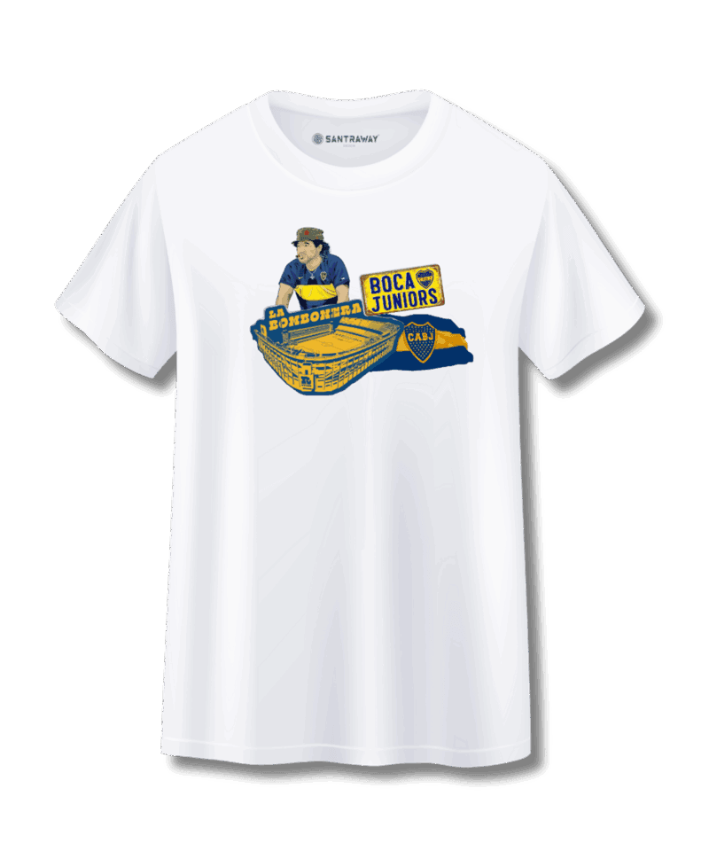 Alternative view of Boca Juniors And Maradona Tshirt