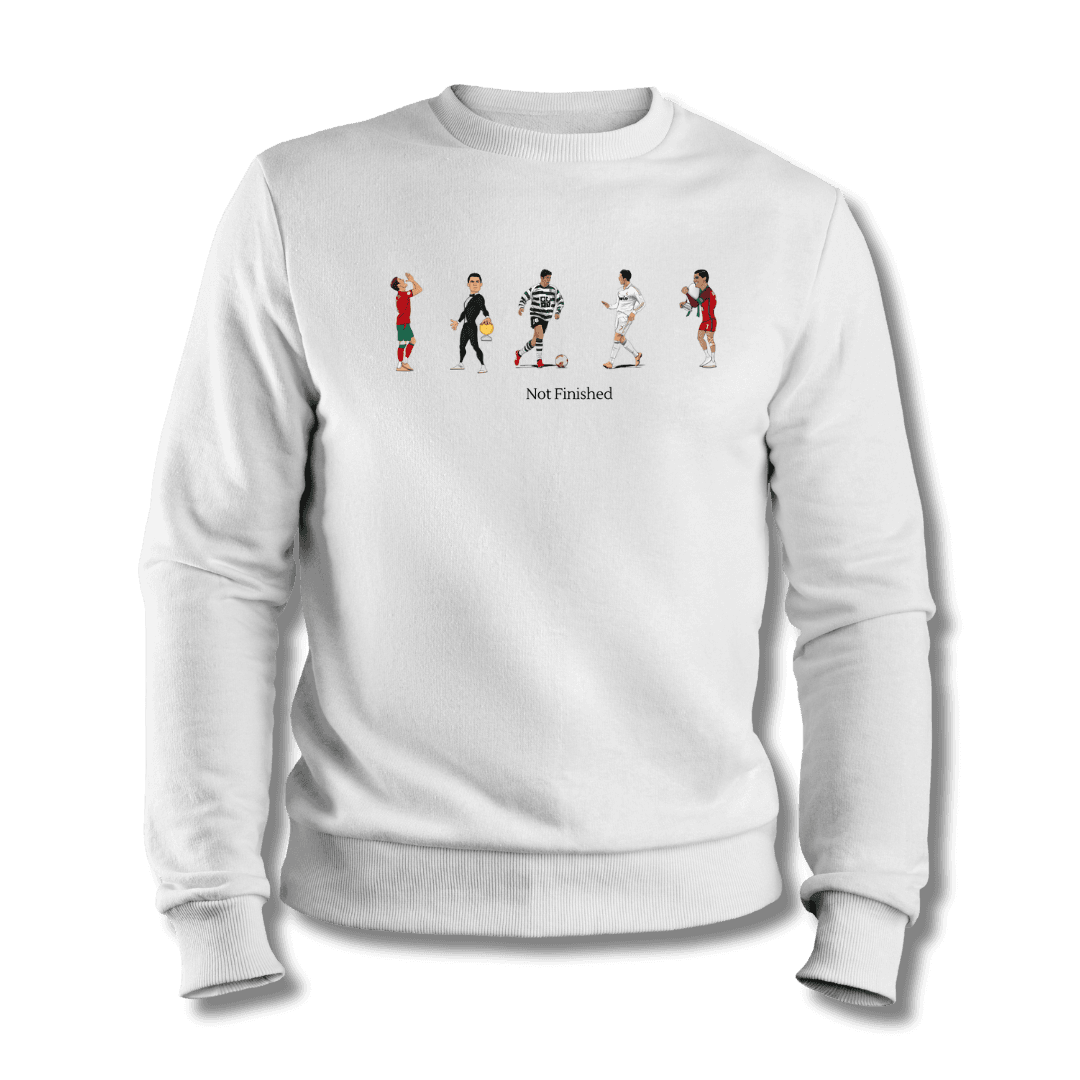 Cristiano Ronaldo ”Not Finished” Sweatshirt 1 Cristiano Ronaldo ”Not Finished” Sweatshirt