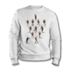 Milan Efsane Kadro Sweatshirt 7 efsane milan beyaz sweatshirt