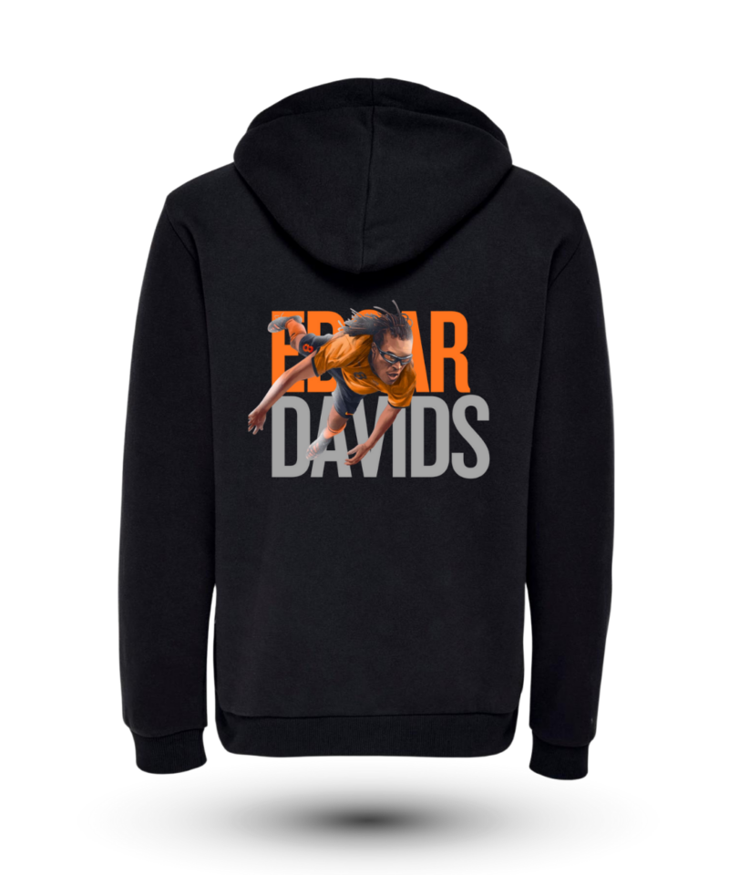 Edgar Davids Sırt Fermuarlı Kapüşonlu Sweatshirt