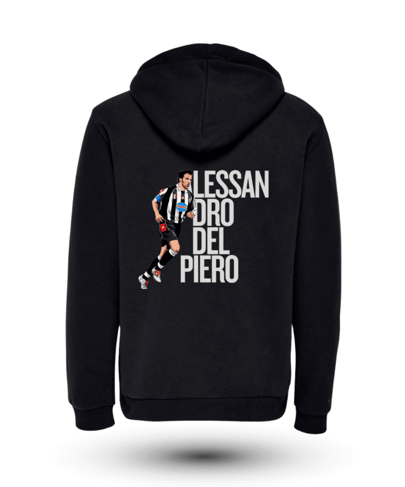 Alessandro Del Piero Sırt Fermuarlı Kapüşonlu Sweatshirt