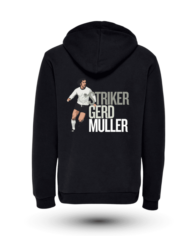 Gerd Müller Sırt Fermuarlı Kapüşonlu Sweatshirt