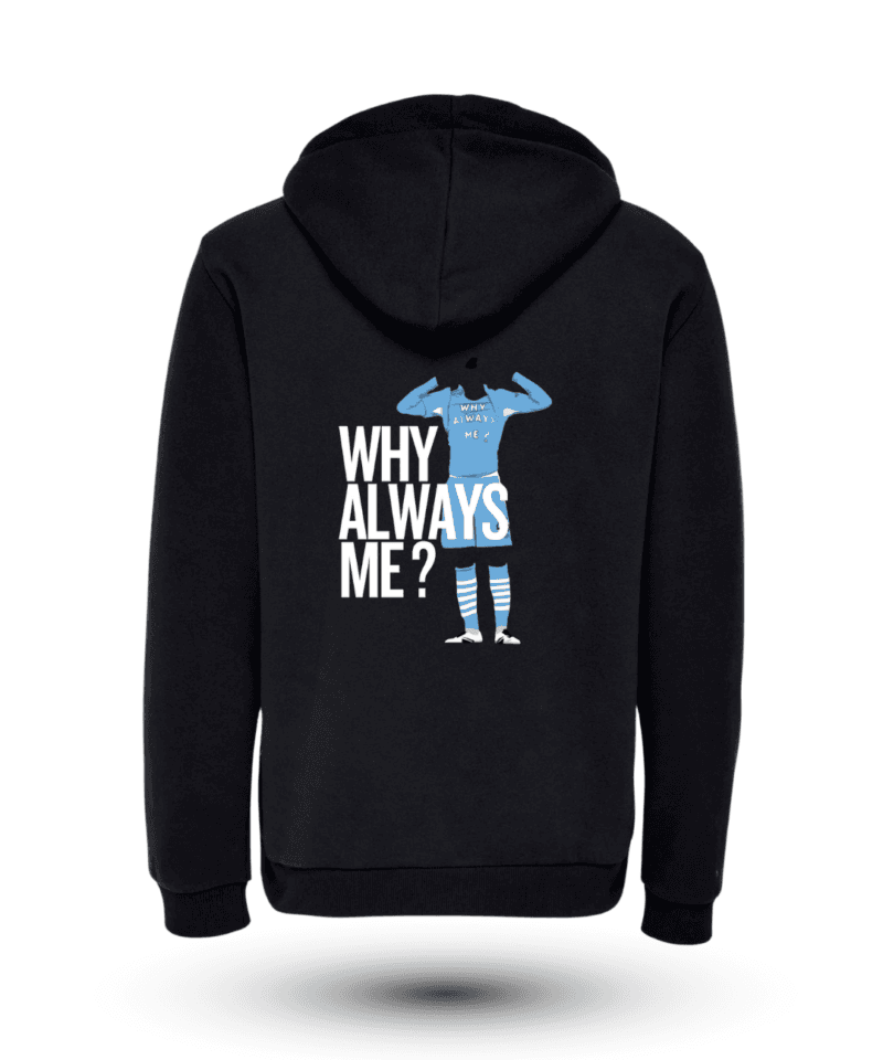 Mario Balotelli Sırt Fermuarlı Kapüşonlu Sweatshirt