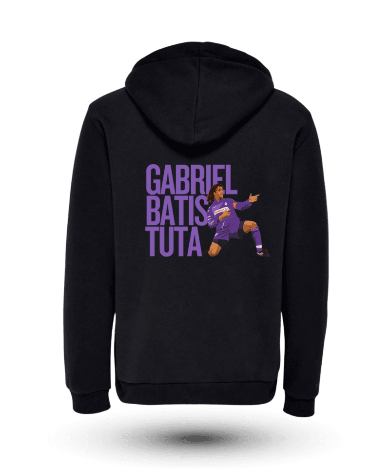 Batistuta Sırt Fermuarlı Kapüşonlu Sweatshirt