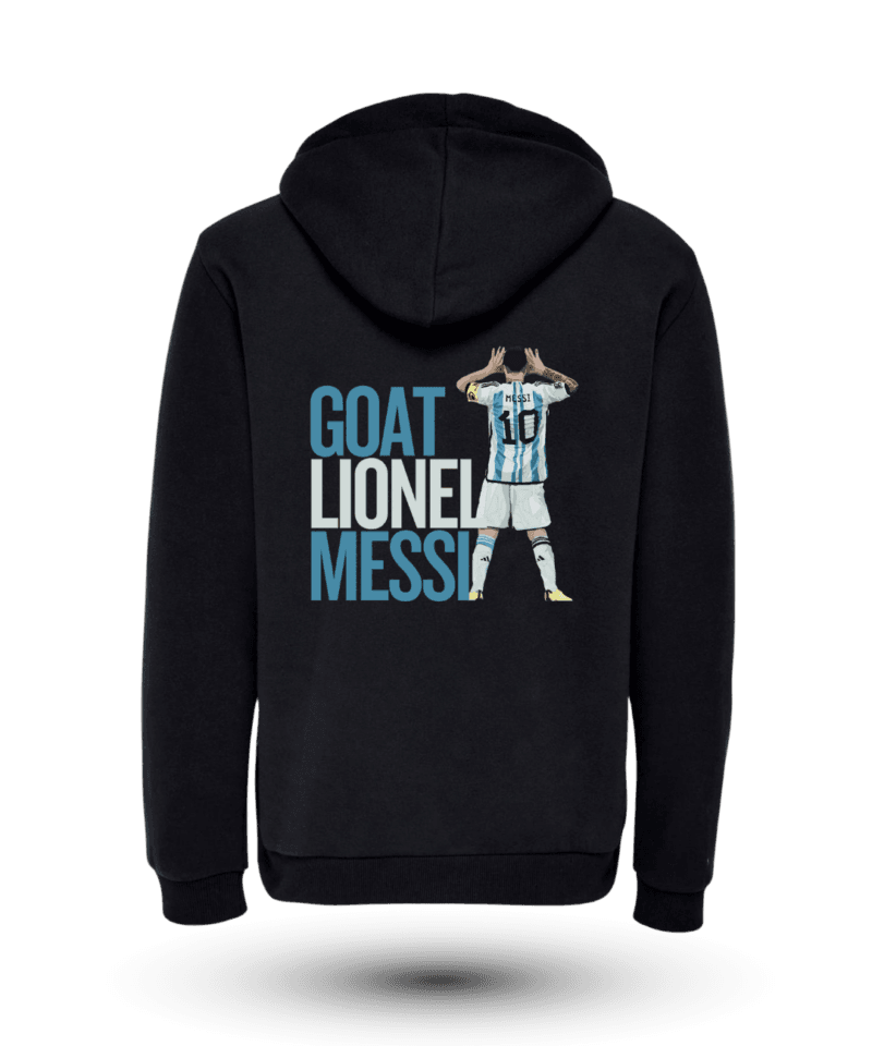 Goat Messi Sırt Fermuarlı Kapüşonlu Sweatshirt