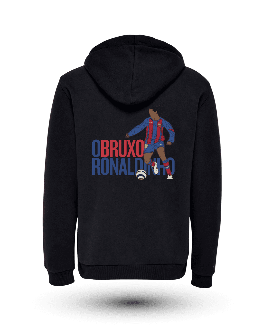 Ronaldinho Sırt Fermuarlı Kapüşonlu Sweatshirt 1 Ronaldinho Sırt Fermuarlı Kapüşonlu Sweatshirt