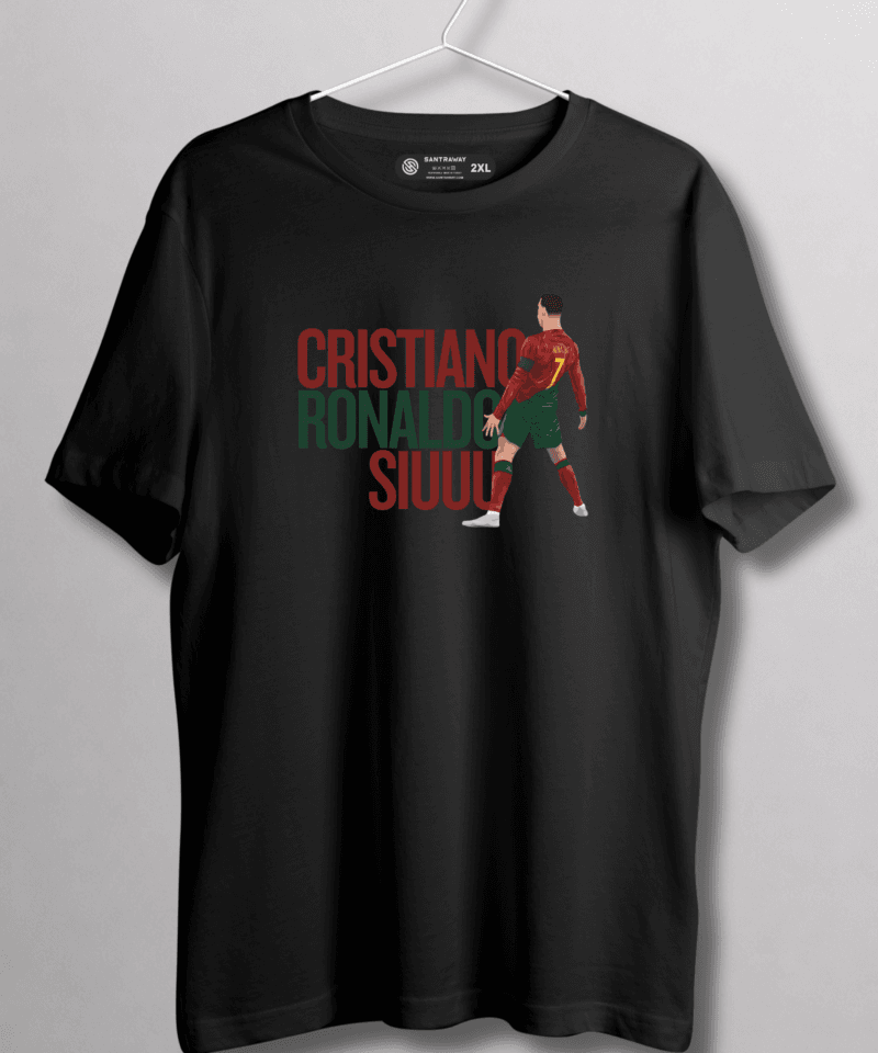 Cristiano Ronaldo Dünya Klası Tshirt 6 CR7 SIYAH