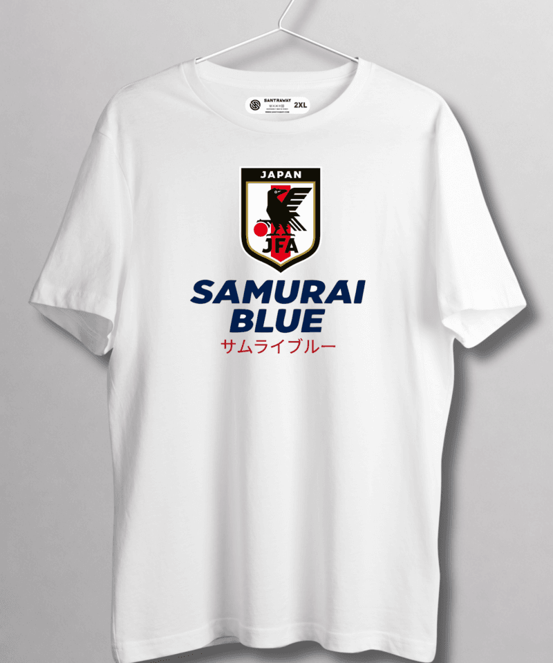 Japonya Samurai Blue T-shirt Tshirt