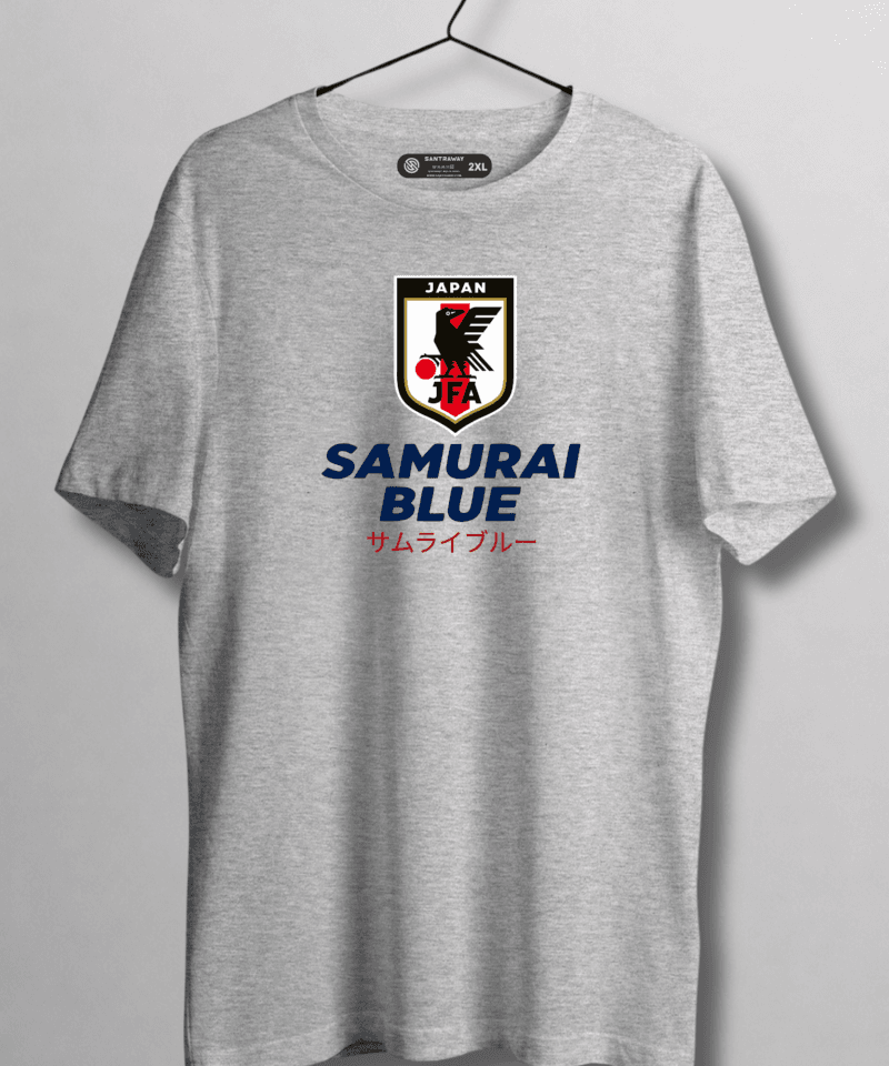 Alternative view of Japonya Samurai Blue T-shirt Tshirt