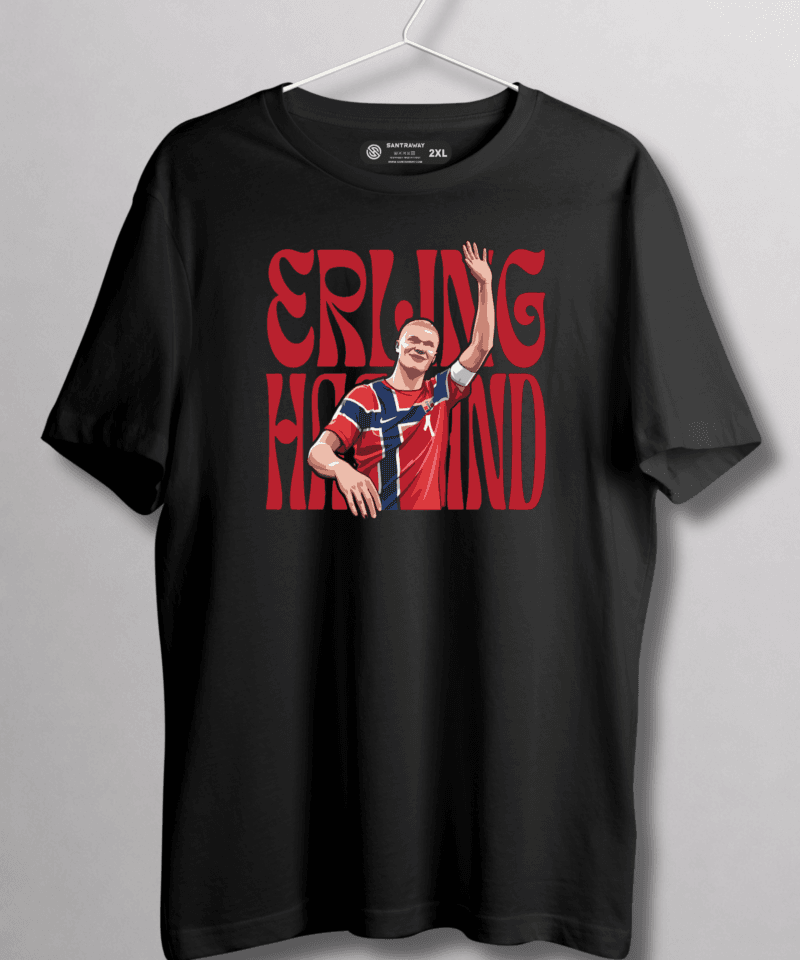 Erling Haaland Norveç Tshirt 7 haaland siyah