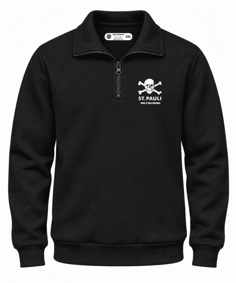 St. Pauli Rock ‘N Roll Yarım Fermuarlı Sweatshirt