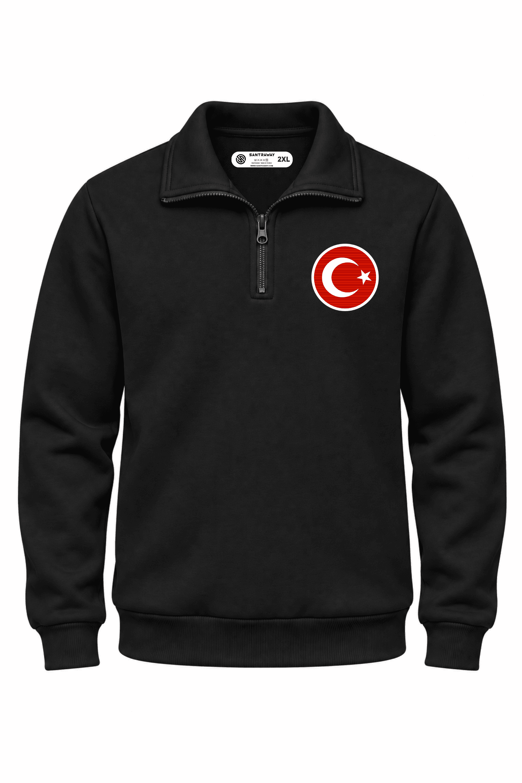Türkiye Yarım Fermuarlı Sweatshirt 2 Türkiye Yarım Fermuarlı Sweatshirt - Görsel 2