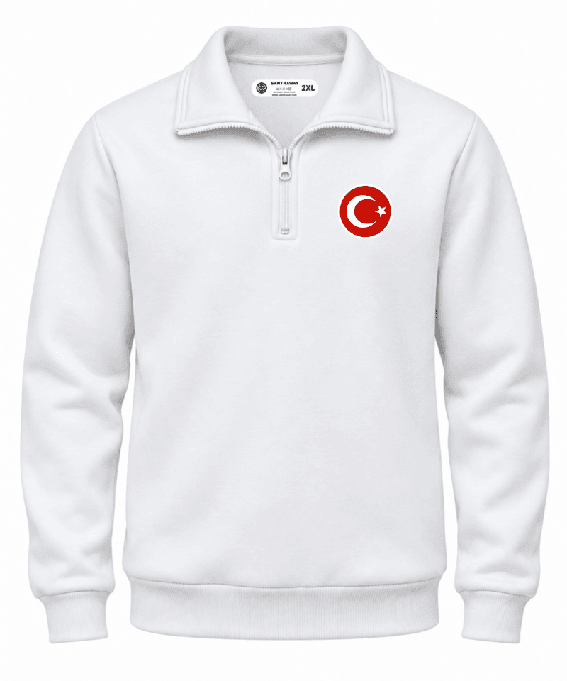 Türkiye Yarım Fermuarlı Sweatshirt