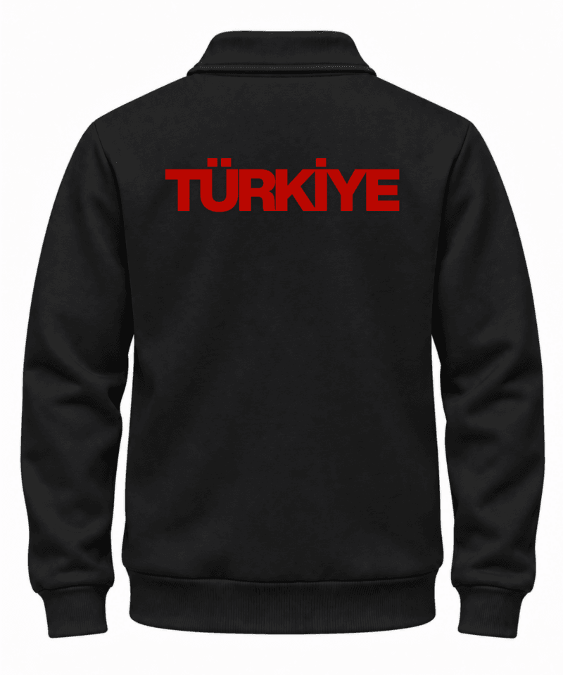 Türkiye Yarım Fermuarlı Sweatshirt 8 Türkiye Yarım Fermuarlı Sweatshirt - Görsel 4