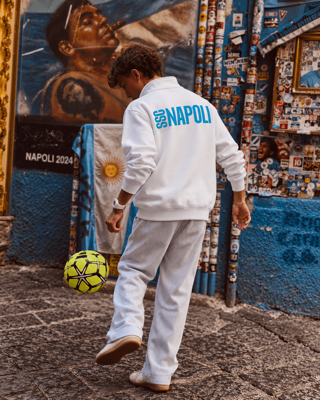 Napoli Yarım Fermuarlı Sweatshirt 2 Napoli Yarım Fermuarlı Sweatshirt - Görsel 2