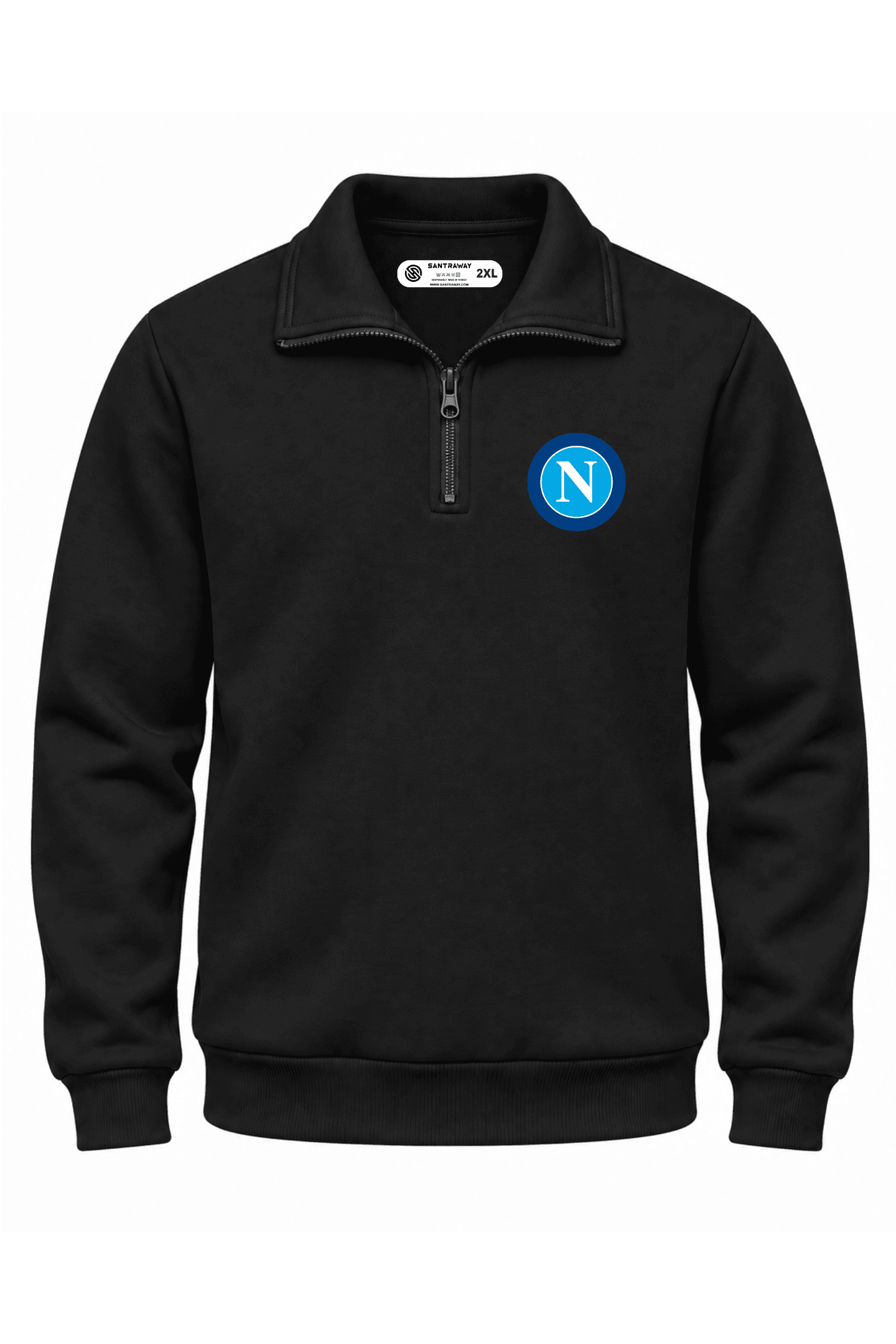 Napoli Yarım Fermuarlı Sweatshirt 1 Napoli Yarım Fermuarlı Sweatshirt