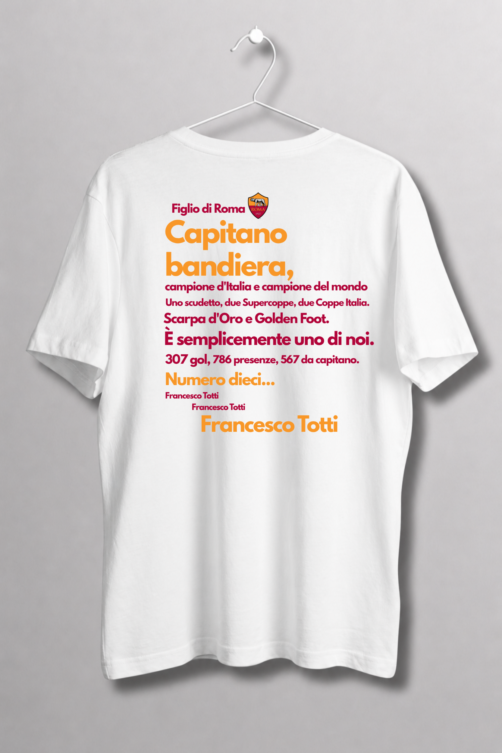 Totti ' nin Vedası Tshirt 2 Totti ' nin Vedası Tshirt - Görsel 2