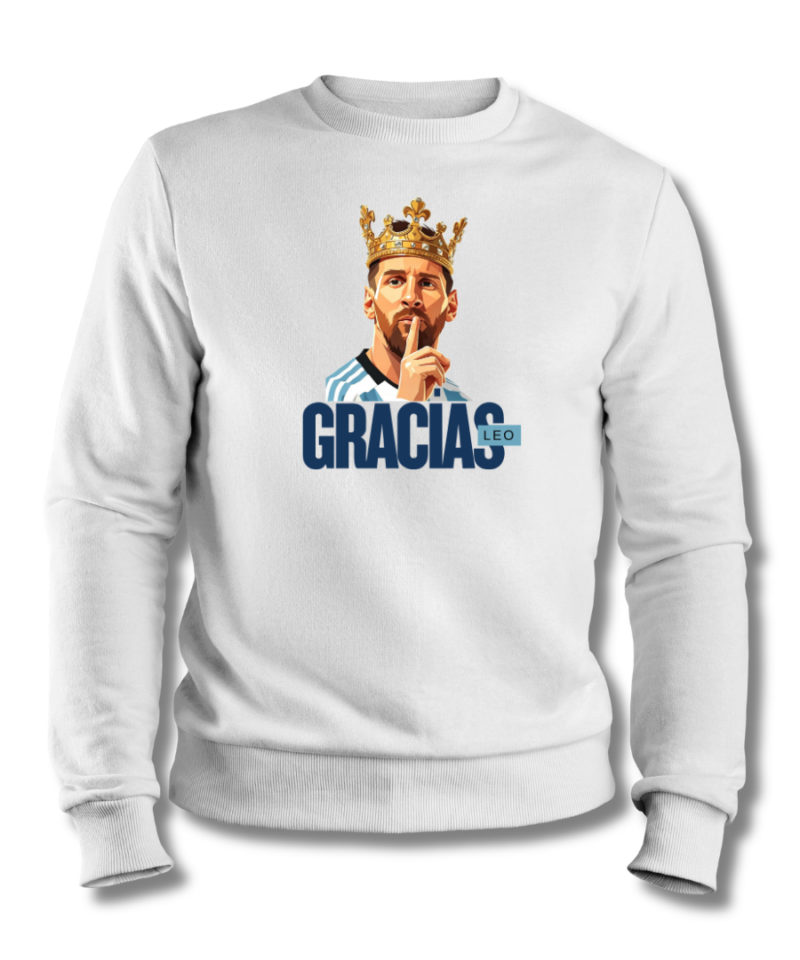 Alternative view of Gracias Leo Messi Sweatshirt